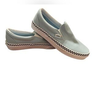 VANS Unisex Classic Slip-On Cool Blue Men 7 Wmn 8.5 Baby Blue